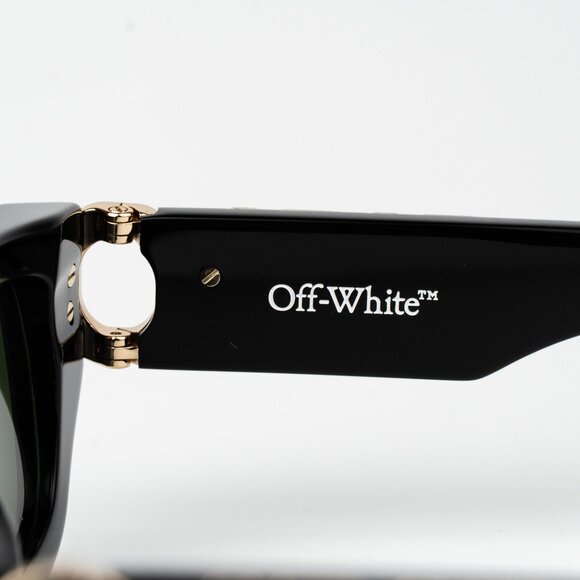 Off-White FILLMORE Men Sunglasses Black Green Square OERI124 FILLMORE 1055 - Picture 7 of 13